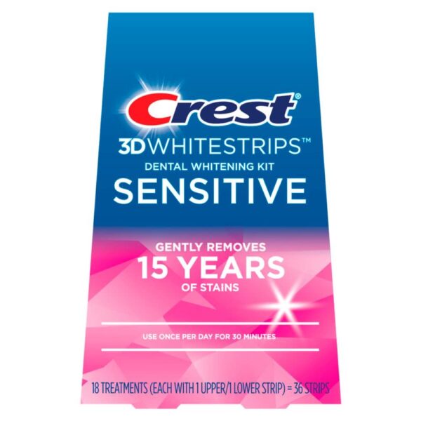 Crest 3D Whitestrips Sensitive At-home Teeth Whitening Kit